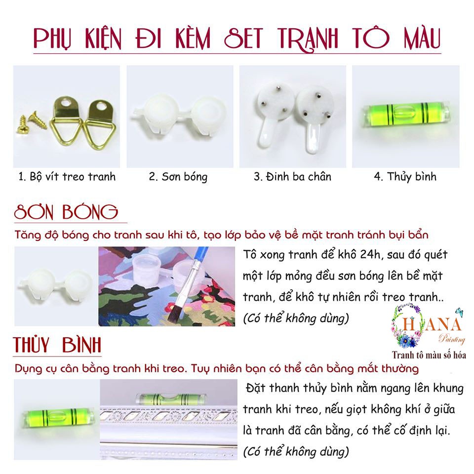 [ THANH LÝ 99K ] Tranh sơn dầu tô màu theo số - Khởi nguồn hạnh phúc [ Căng khung dày 2.5 cm, kt 40 x 50 Cm ]