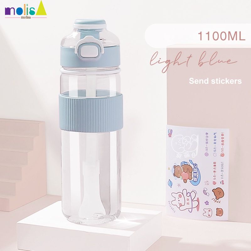 SẴN SÀNG 720/1100ml thể thao Công Suất Lớn cốc nước di động Nhựa với rơm mùa hè sinh viên cao-giá trị Tập Thể Dục xe đạp Cup -molisa