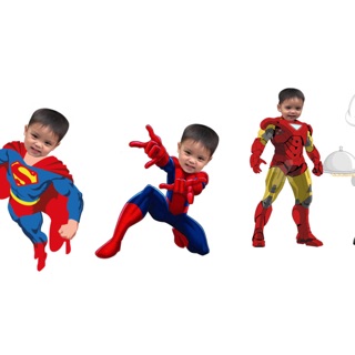 Combo ảnh chibi và bóng trang trí sinh nhật