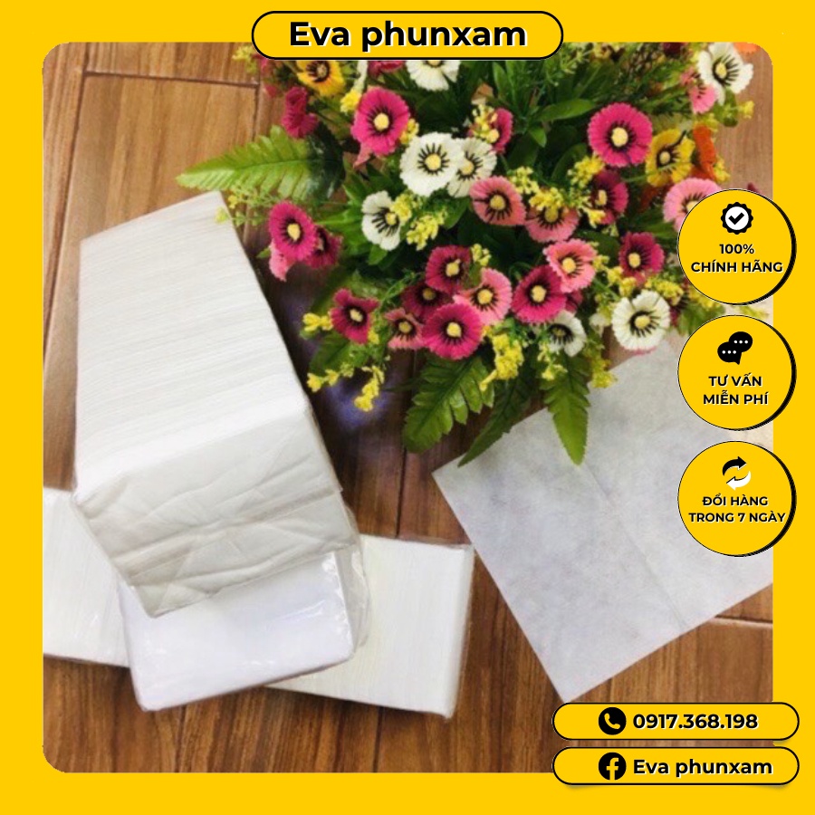 Giấy  cây lau mặt dùng trong spa thẫm mỹ viện tẩy trang mặt