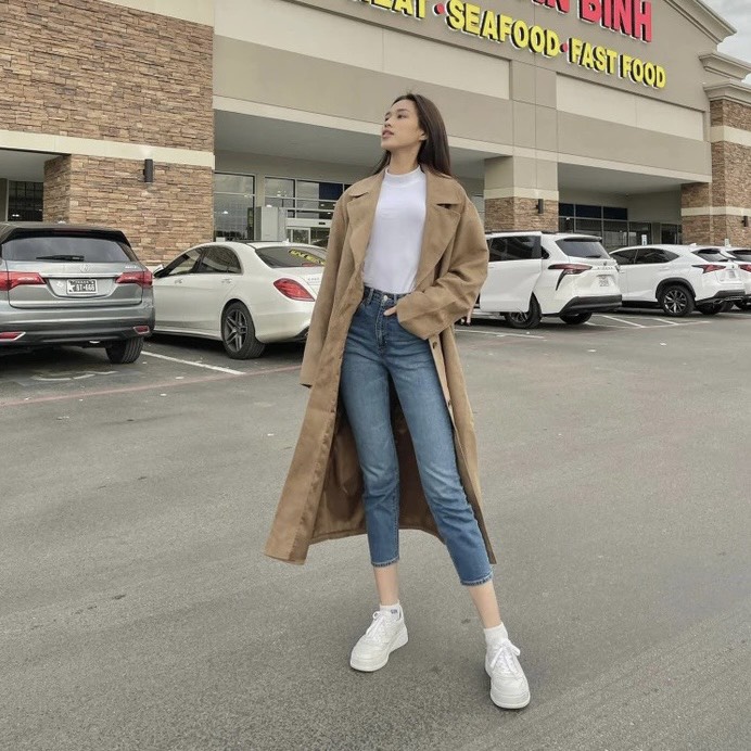 Quần jean 9 TẤC BigSize phom Baggy / boyfriend co dãn mạnh, lưng cao, màu xanh đậm was râu mèo 4204 MLJ hottrend