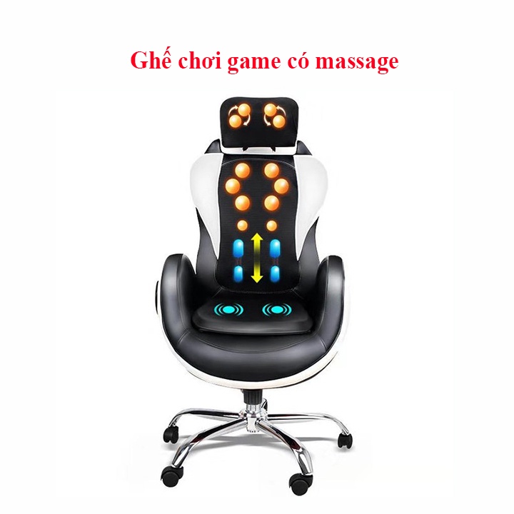Ghế xoay văn phòng có massage ngồi làm việc, chơi game cao cấp