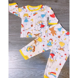Combo bé gái bộ dài thun cotton 6-18kg