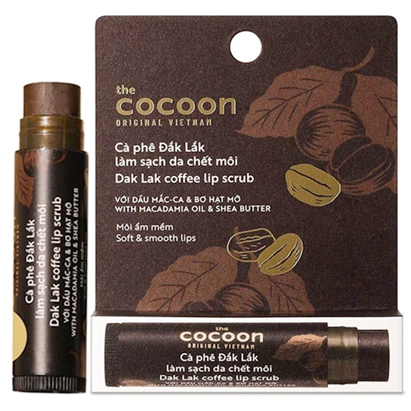 Tẩy da chết môi cà phê Đắk Lắk Cocoon - Coffee Lip Scrub (5g)