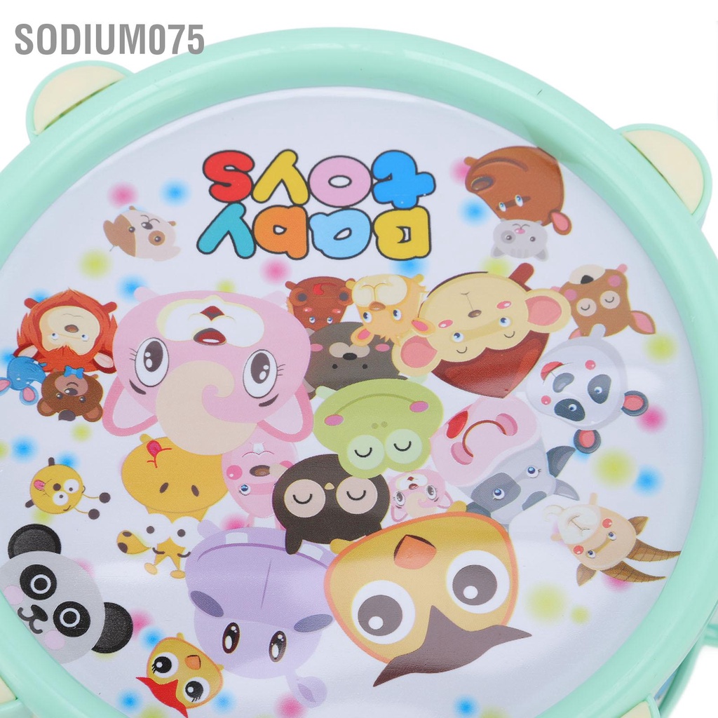 Sodium075 6 cái Đồ chơi âm nhạc giáo dục cho bé Bộ trống Nhạc cụ lắc gõ trên bộ búa cát