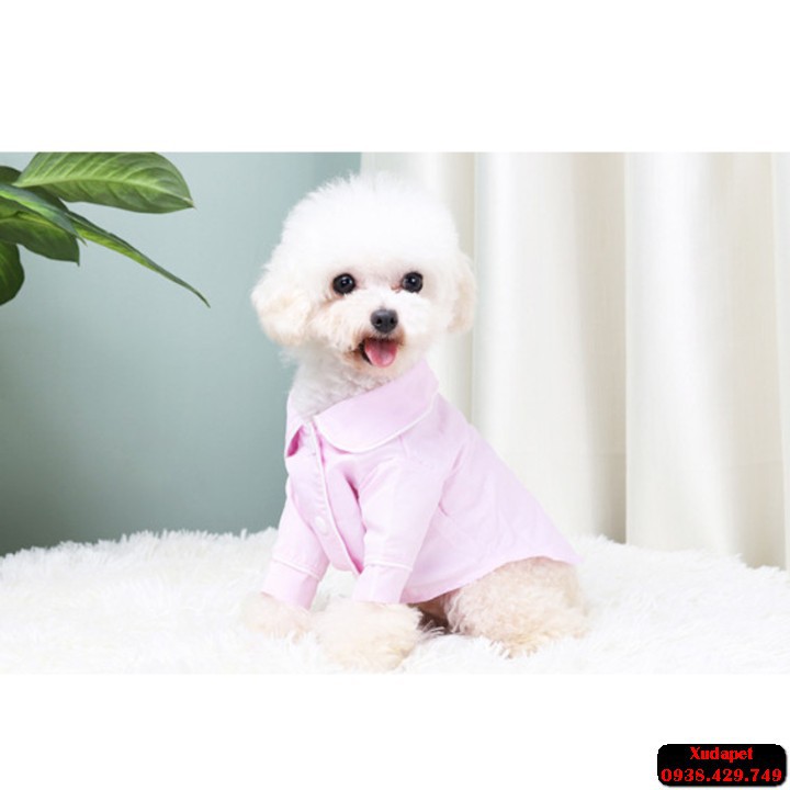 Áo Pijama Sành Điệu Cho Chó Mèo họa tiết đa màu trên áo tạo ngay phong cách thời thượng, đáng yêu - Xudapet - SP005215