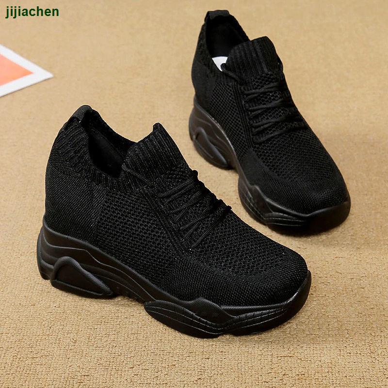 Giày Thể Thao Nữ Đế Độn Cao Mẫu Mới 2021 Thời Trang Mùa Xuân