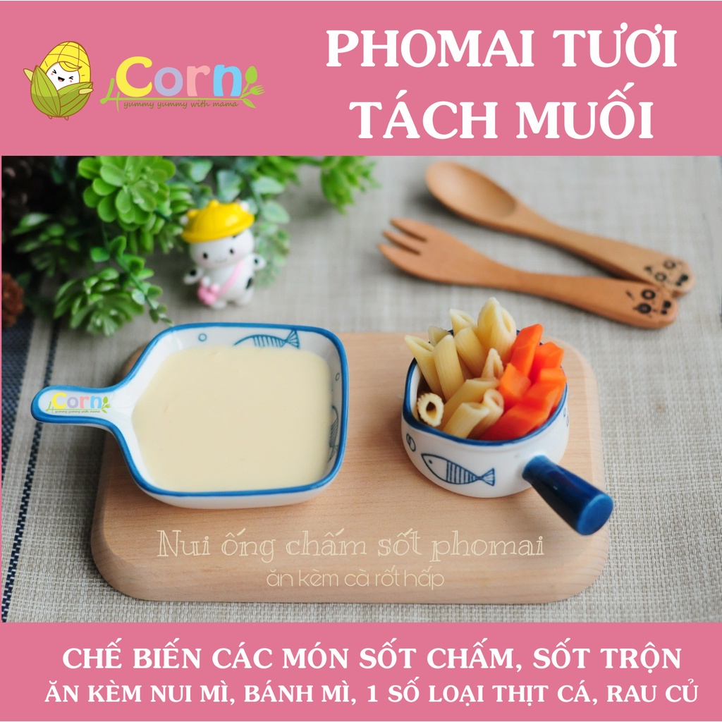 [Hàng air kèm gel lạnh] Phomai tách muối hữu cơ Hàn Quốc - Cho bé 6m+