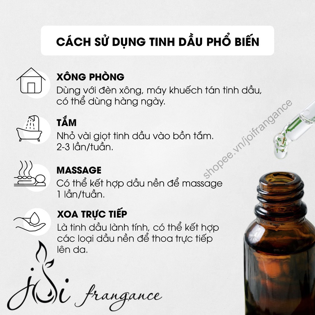 Tinh dầu Oải Hương nguyên chất - Lọ 10 ml | Kiểm nghiệm GC-MS và COA chuẩn USDA