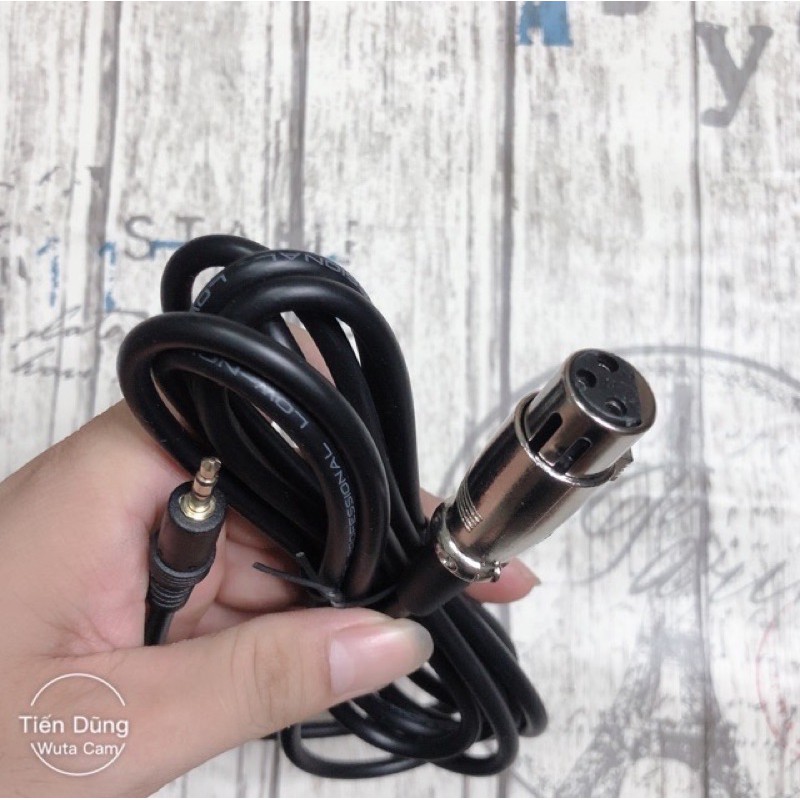 DÂY XLR - 3.5 chuyên dụng cho mic thu âm và mọi loại mixer, sound card lọc nhiễu tốt dài 2.5m