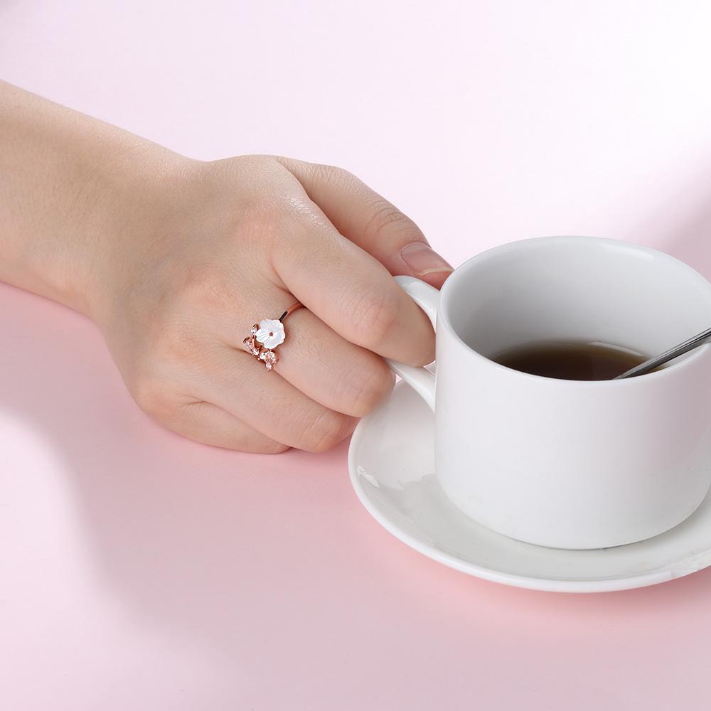 Mih Nhẫn Hở Có Thể Điều Chỉnh Kích Thước Dành Cho NữLá Cây Nhân Tạo Trang Trí Nhà Cửa