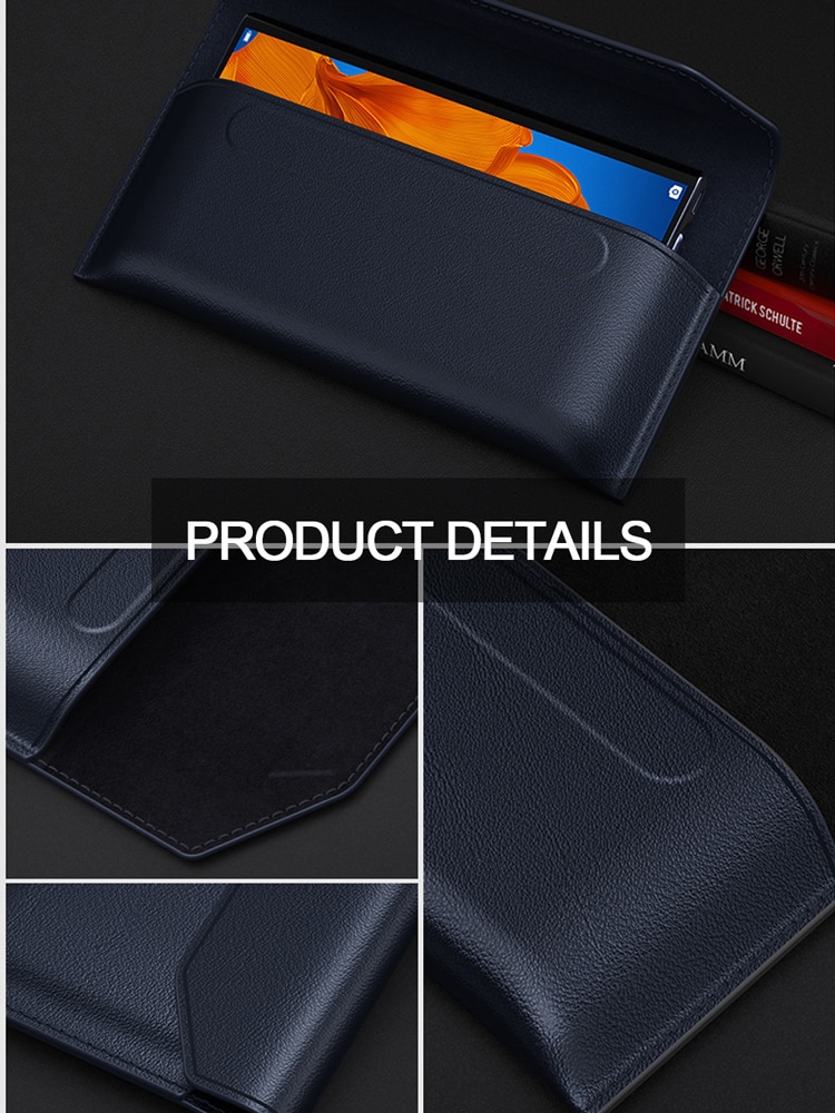 Túi Da Đựng Điện Thoại Có Ngăn Giữ Thẻ Cho Samsung Galaxy Z Fold 2 W2020 Huawei Mate 20 30 40 X Xs Iphone 11 12 Pro Max