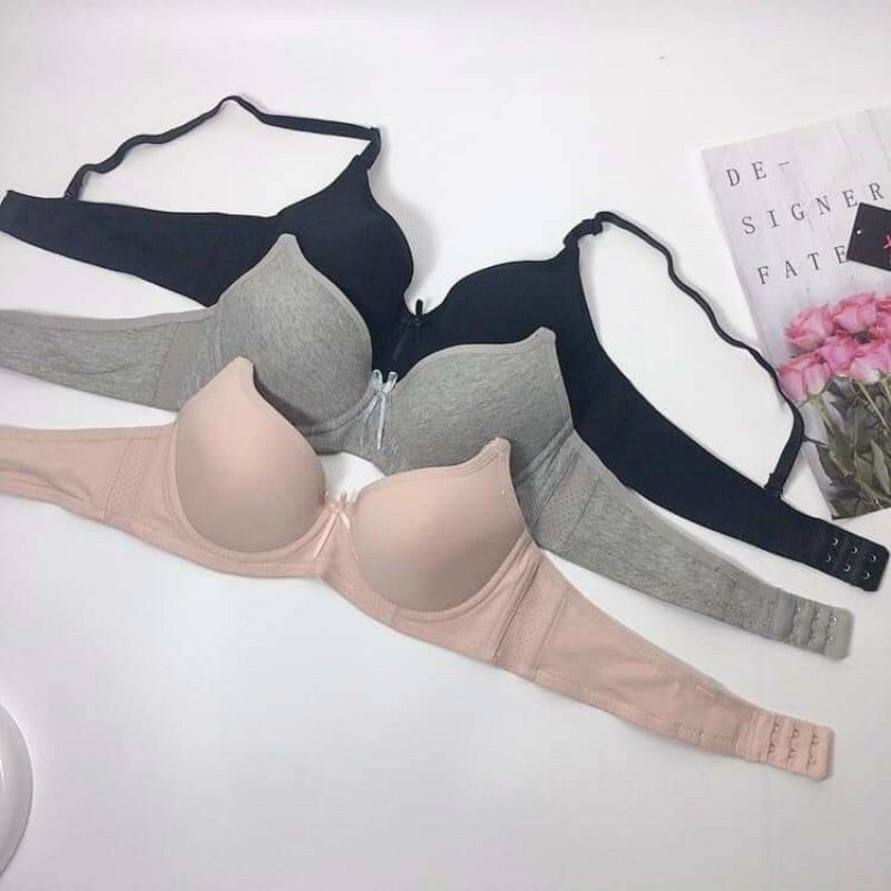 Áo lót cotton có gọng mút mỏng thấm hút mồ hôi