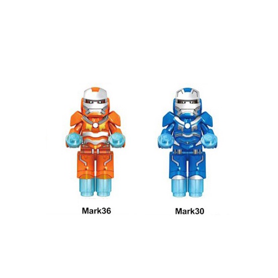 Bộ 2 minifigures siêu anh hùng Iron Man KF6066