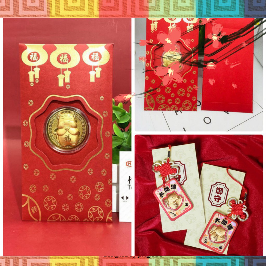 [TẾT-2021] BAO LÌ XÌ TẾT HÌNH CON TRÂU, MÈO THẦN TÀI, ÔNG THẦN TÀI MẠ VÀNG