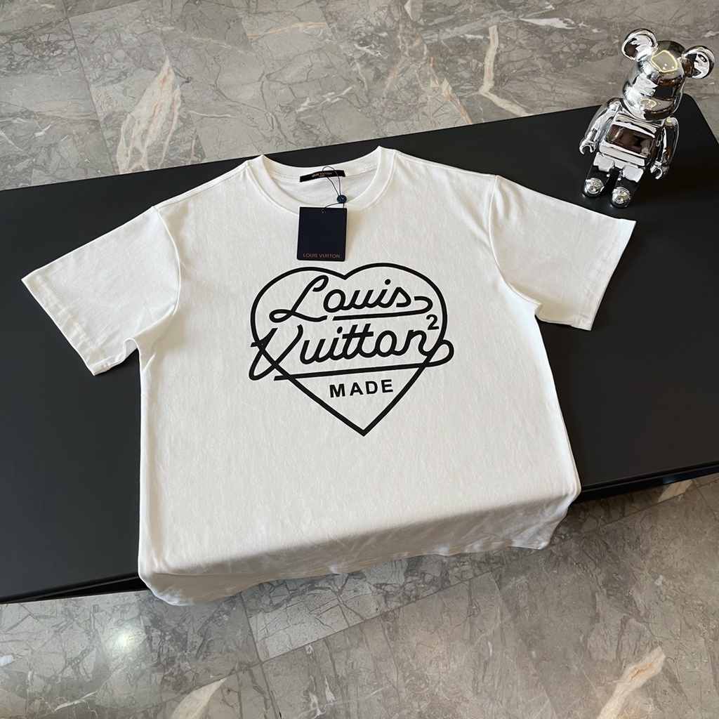Áo phông nữ thời trang cao cấp Louis Vuitton LV x Nigo phong cách đơn giản,trẻ trung