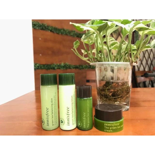Kit dưỡng 4 món Green Tea