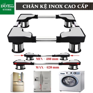 Kệ máy giặt cửa ngang trên inox chống rung Dotina K01
