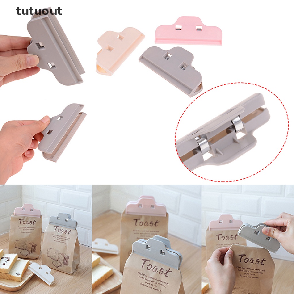 Kẹp Miệng Túi Thực Phẩm Bằng Nhựa Tiện Dụng Cho Văn Phòng