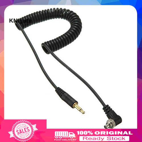 {KNK} PC Male Sync to 3.5mm Plug Cable Cord with Screw Lock for Studio Flash Light