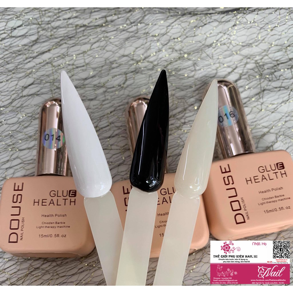 Sơn Gel DOUSE Đen, Trắng, Nước Gạo (Lẻ 1 Chai)