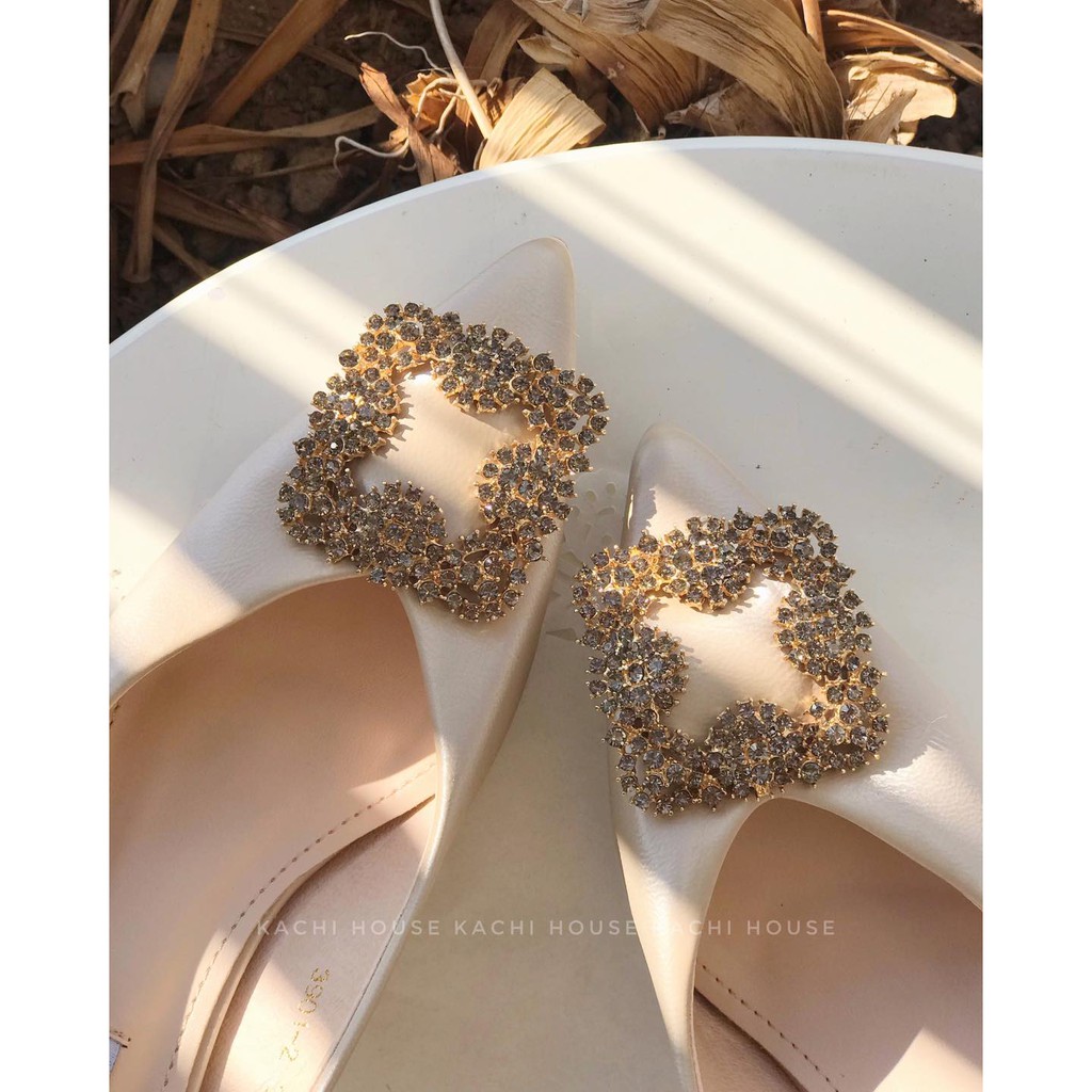 Cao gót nơ đá chùm 3901-2