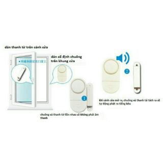 combo 2 bộ chuông báo chống trộm mini