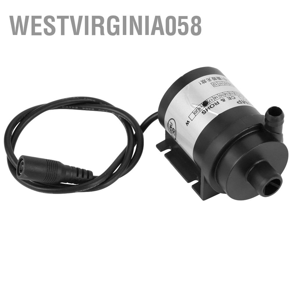 Có thể bán buôn DC 12V 18W Màu đen chịu được nhiệt độ cao Tuần hoàn Độ ồn thấp Máy bơm nước không chổi than Westvirginia058 Hàng giao ngay