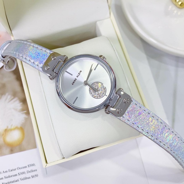 Đồng hồ ANNE KLEIN CHÍNH HÃNG dây da dành cho nữ model AK/3381SVSI