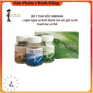 - Bộ 3 thải độc Siberian Health Renaissance Triple Set, Hỗ trợ thanh lộc cơ thể, đào thải độc tố - bộ 03 lọ