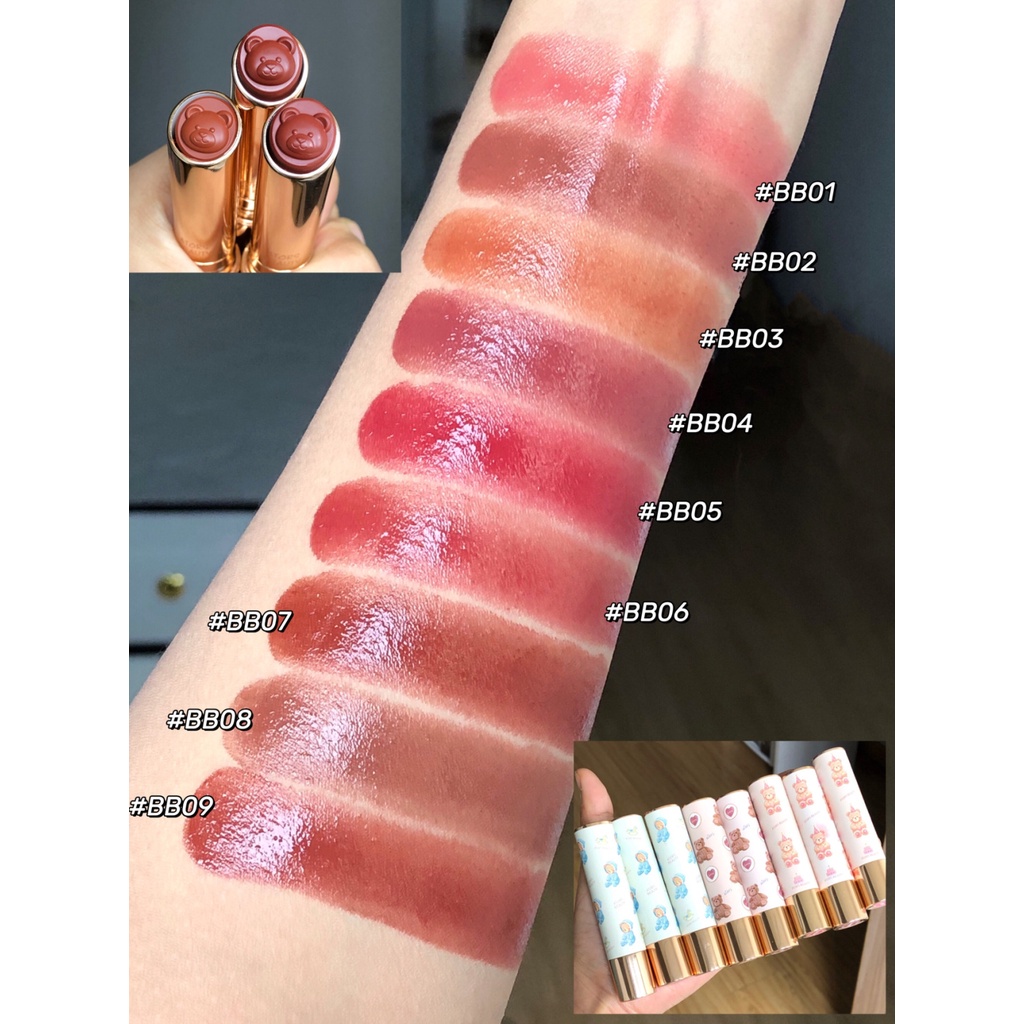 Ators Son Bóng Dưỡng Ẩm Không Thấm Nước Hình Gấu bận rộn Cho Học Sinh