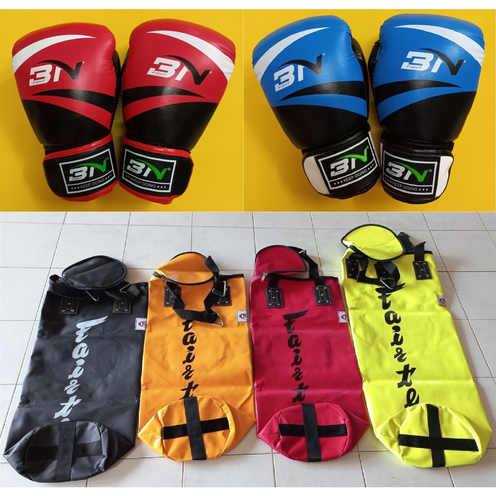 Combo Tiết Kiệm Găng Boxing BN - VN và Vỏ Bao Cát Fairtex