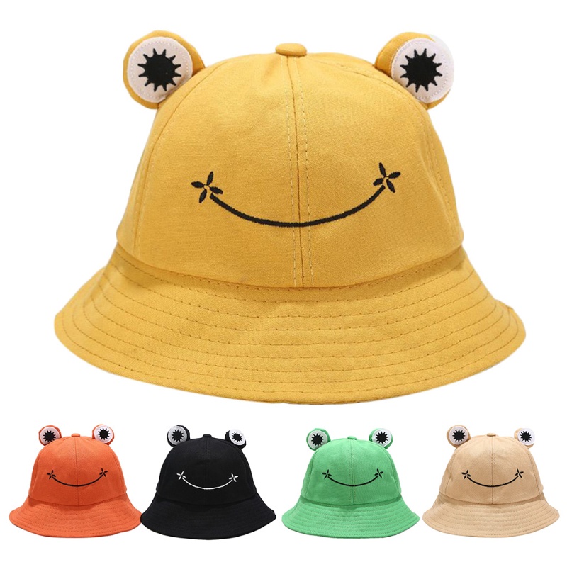 Nón Vành Rộng Chống Nắng Họa Tiết Hoạt Hình Dễ Thương Cho Bé