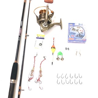 bộ cần câu 2 khúc đặc dài 2m7 + LC 7000 cần tải 10kg siêu khoẻ bộ y như hình