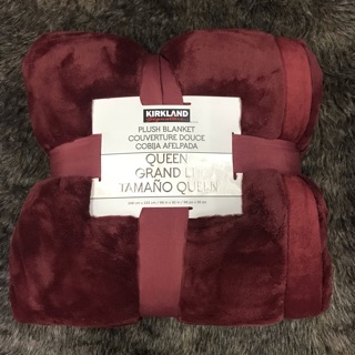 Chăn lông cừu KirkLand Plush Blanket Queen 248 x 233cm của Mỹ.