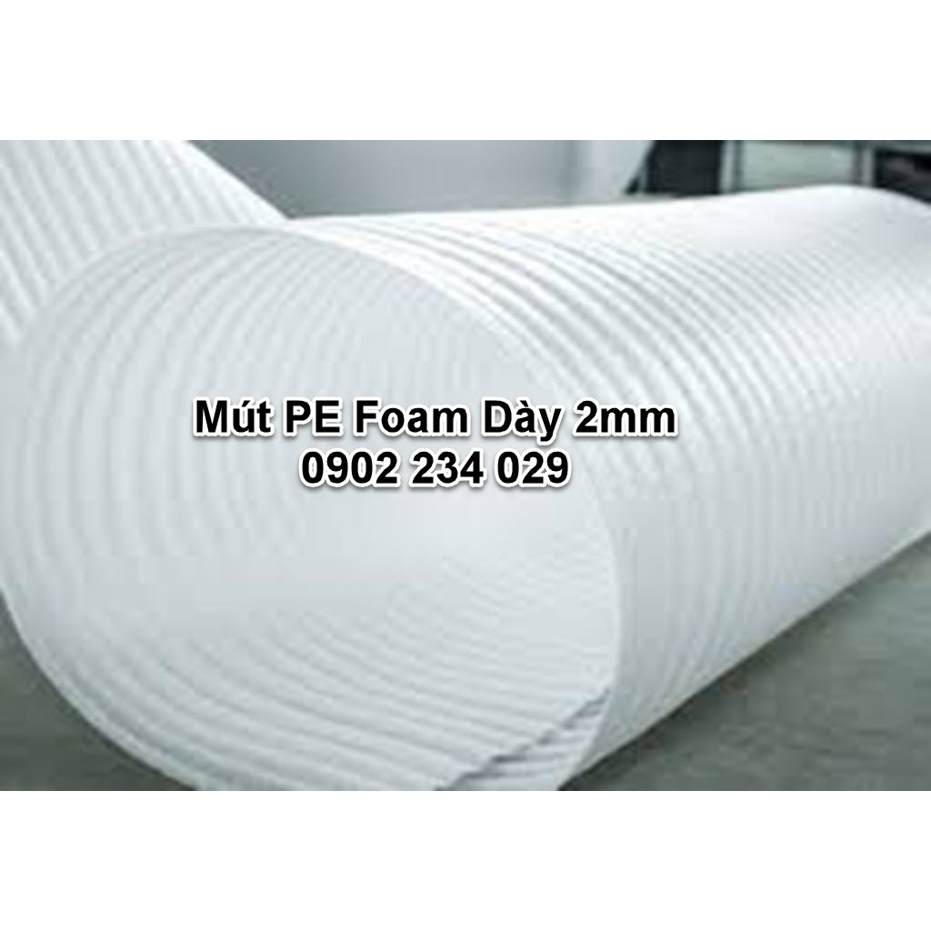 1 Mét Mút Xốp Pe Foam Dày 2mm/ 2ly bọc lót hàng