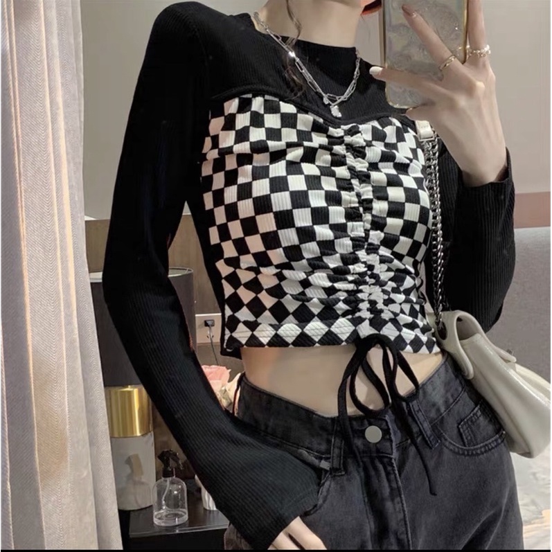 ÁO LEN TĂM KẺ HOẠ TIẾT CARO HOT TREND