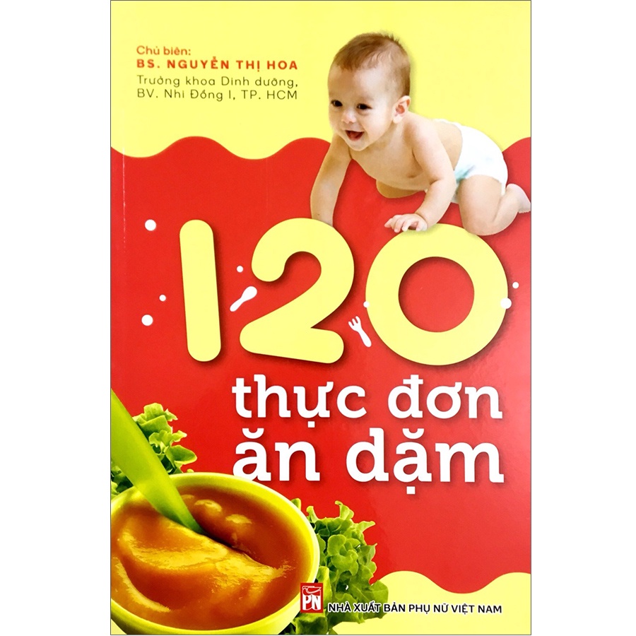 Sách - 120 Thực Đơn Ăn Dặm - Nguyễn Thị Hoa