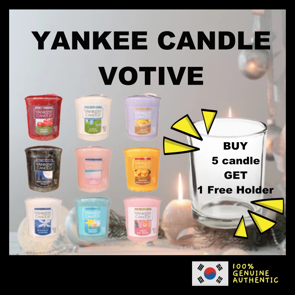 YANKEE CANDLE Nến Mẫu Thử Mini 49g. 49g. Cát Hồng Cát Cotton Màu Đen / Hồng / Hoa Oải Hương / Xoài / Đào / Bahama Breeze Làm Sạch Đi Biển Vào Mùa Hè