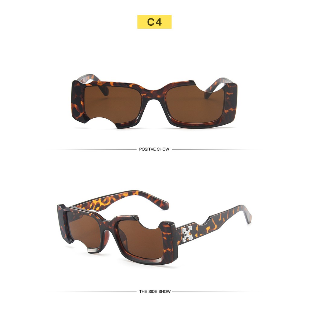 【Bản lề kim loại】Personality Khắc Lõm Hình Vuông Kính Mát Nữ/Nam | BigBuy360 - bigbuy360.vn