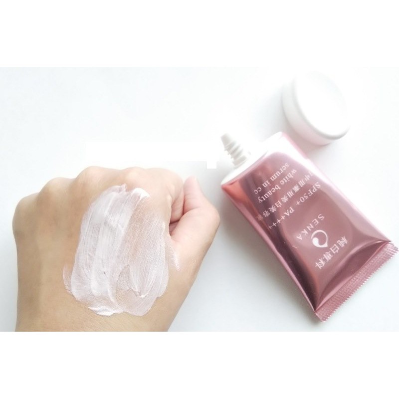 Tinh chất #SENKA WHITE BEAUTY SERUM IN CC Serum Dưỡng Trắng Da Dạng CC 3 trong 1 (40g)