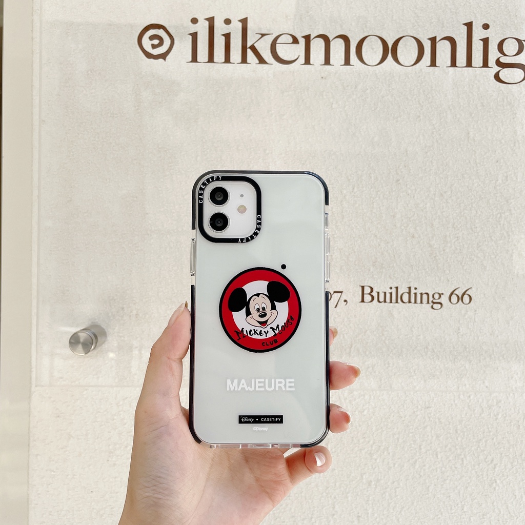 Ốp Điện Thoại Chống Sốc In Hình Chuột mickey Hoạt Hình Vui Nhộn Có Khung Bảo Vệ Toàn Diện
