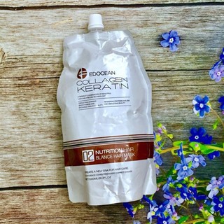 Hấp dầu collagen keratin edocean phục hồi tóc siêu mượt 1000ml