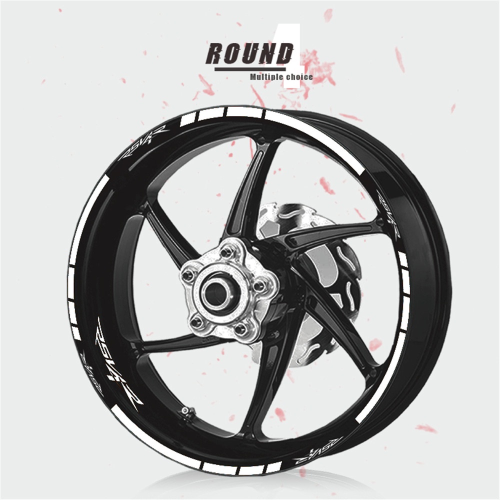 Xe Máy Miếng Dán Phản Quang Lốp Chống Thấm Nước Decal Bánh Xe Máy Trang Trí Decal Cho APRILIA Rsv4r