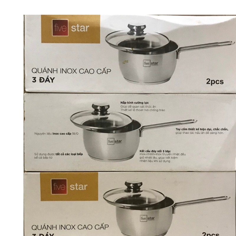 Nồi khuấy bột five star bằng inox cao cấp chính hãng dùng được mọi loại bếp DrbStore