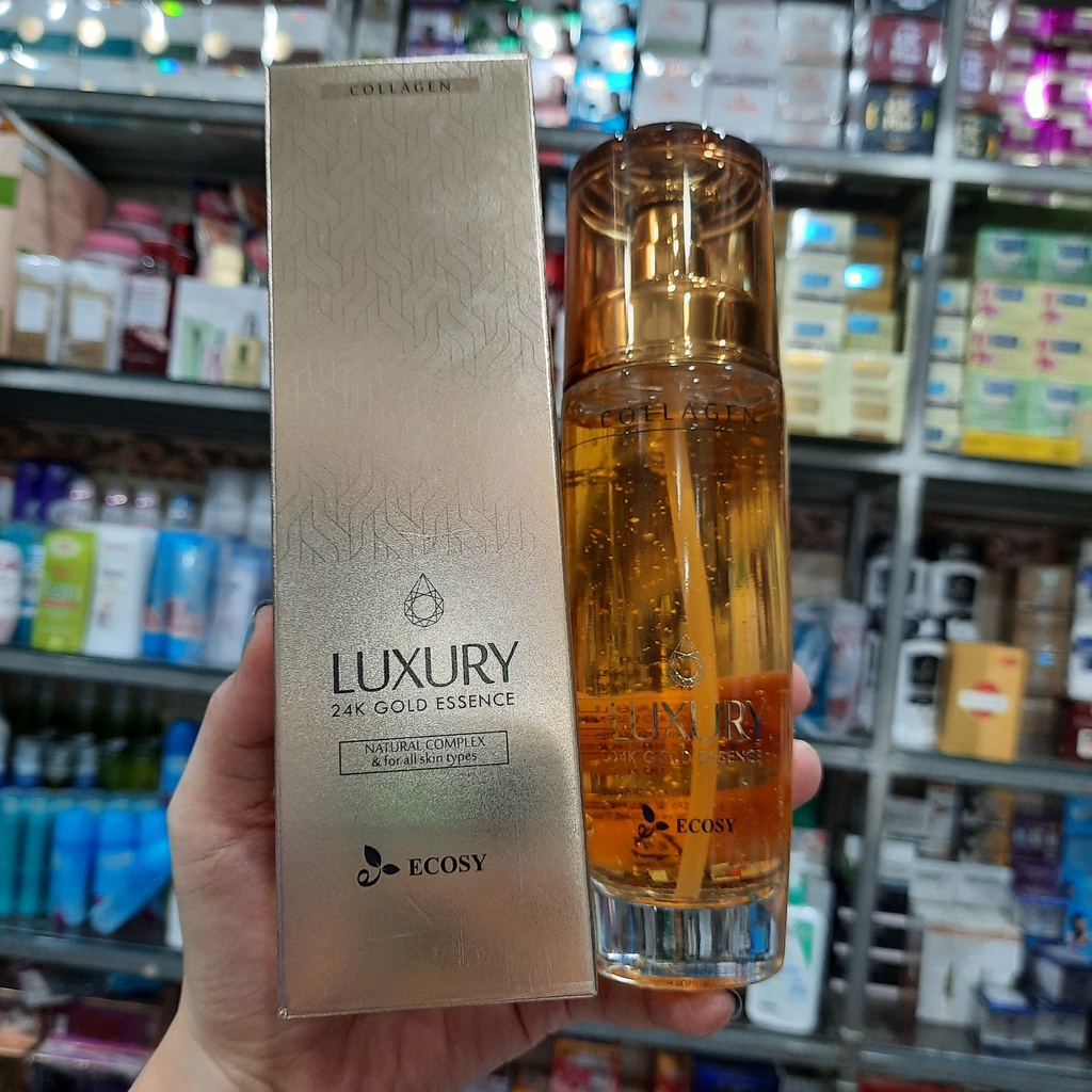 (Serum)Tinh chất ngừa lão hóa da Ecosy Collagen Luxury 24K Gold Essence 120ml