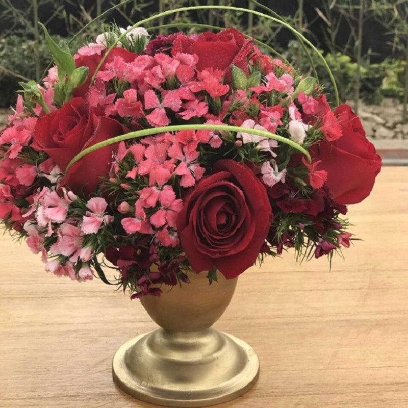 Chậu Hoa Bằng Kim Loại Phong Cách Vintage Dùng Trang Trí Nhà Cửa / Tiệc Cưới