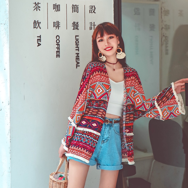 Áo khoác cardigan mỏng tay dài chống nắng phối tua rua phong cách thời trang dành cho nữ 2021
 | BigBuy360 - bigbuy360.vn