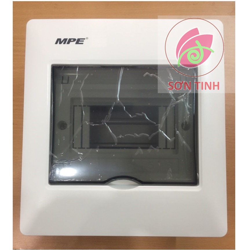 Tủ điện nhựa âm tường MPE TS-6 6 đường ( CHỨA TỐI ĐA 3 CB 2F, 6 CB 1F)