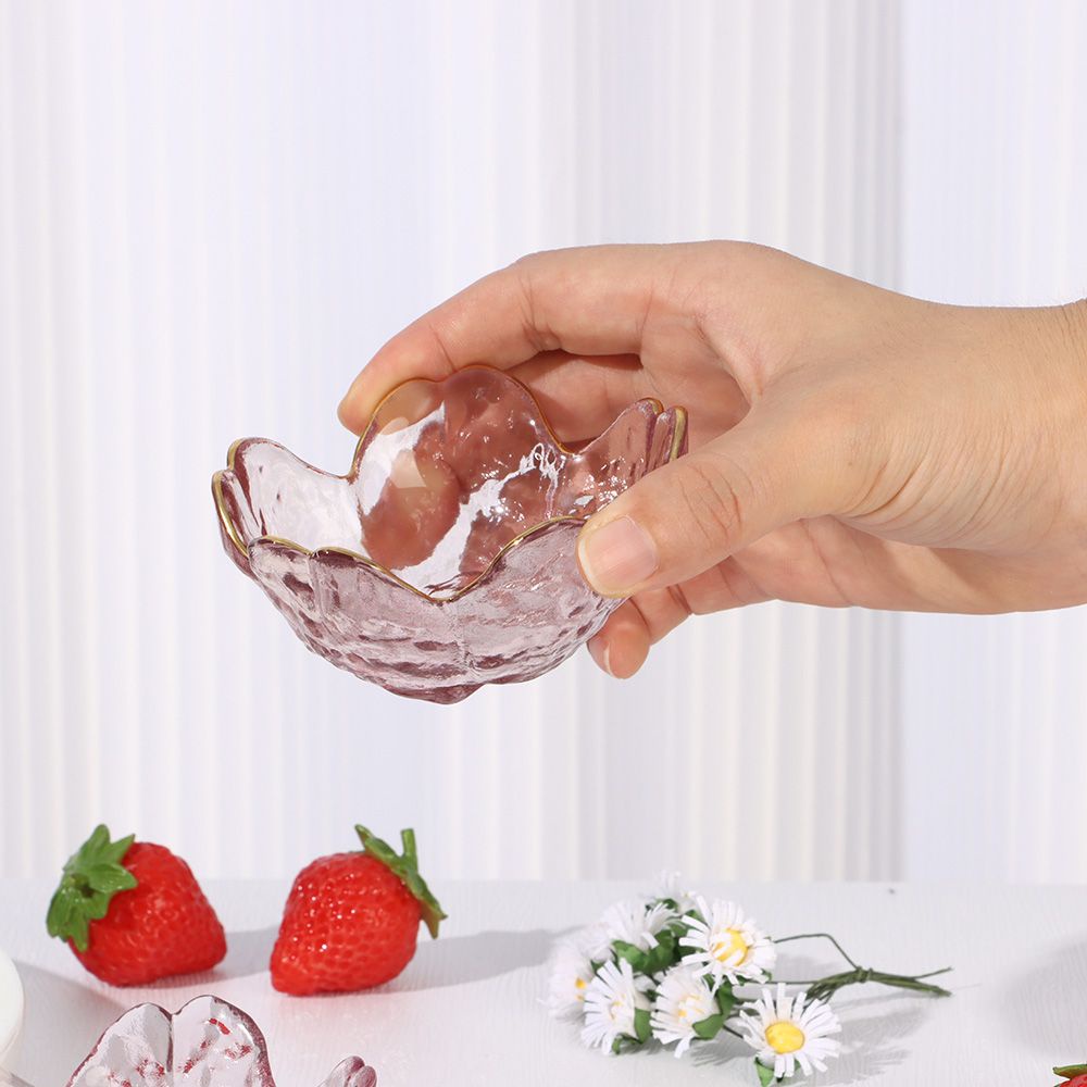 Chén thủy tinh đựng nước chấm hình hoa anh đào phong cách Nhật Bản